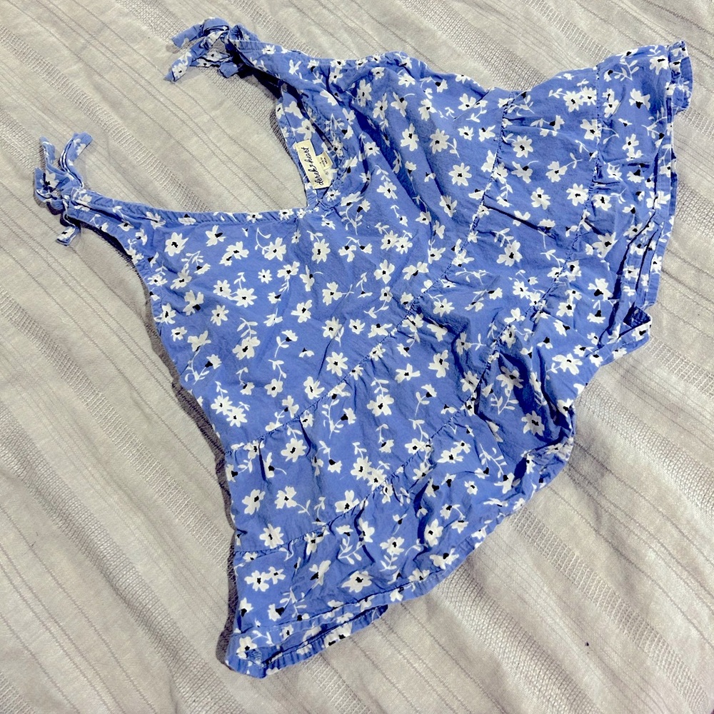 Derek Heart floral tie tank top